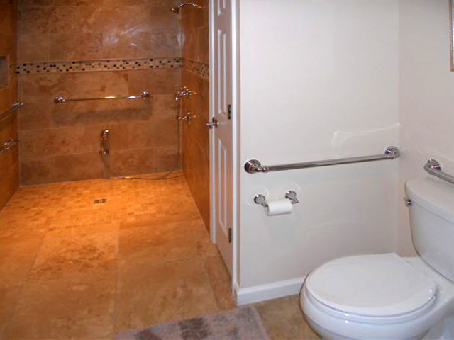Accessible Bathroom with Barrier Free Shower