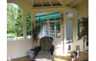 Fine Craftsmanship on screened porch in Virginia